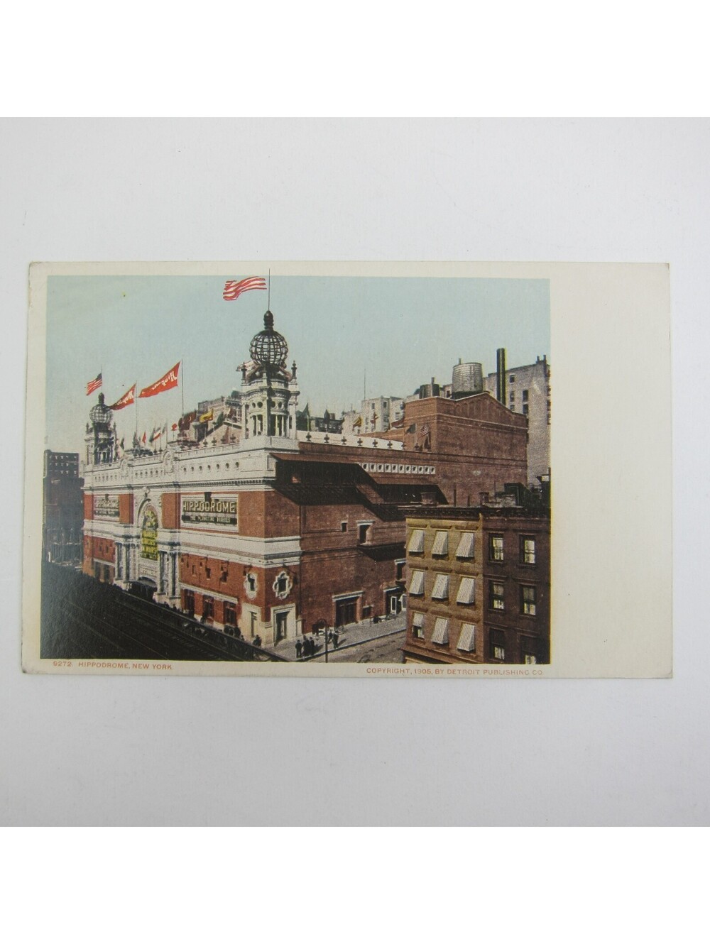 Postcard New York City Hippodrome Theater Antique UNPOSTED RARE